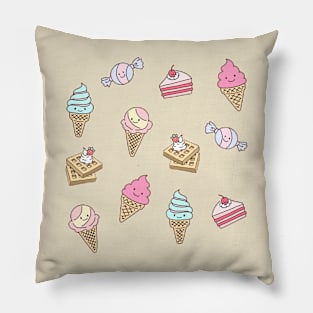 Desserts Pattern Pillow