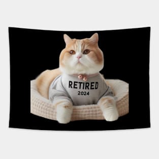 Not My Problem Anymore: Cute Old Cat Retired 2024 Tapestry