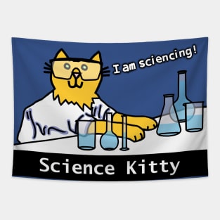 Science Kitty Cat Tapestry