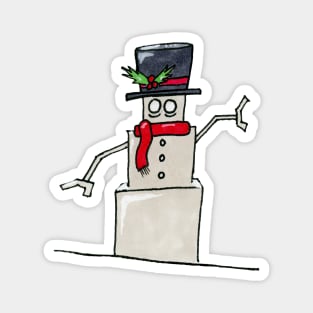 Snowman Bot Magnet