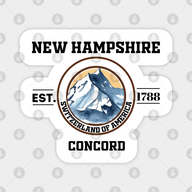 New Hampshire Magnet by Freaky Designer