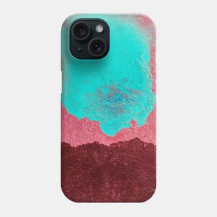 Red and Turquoise Abstract Painting Phone Case