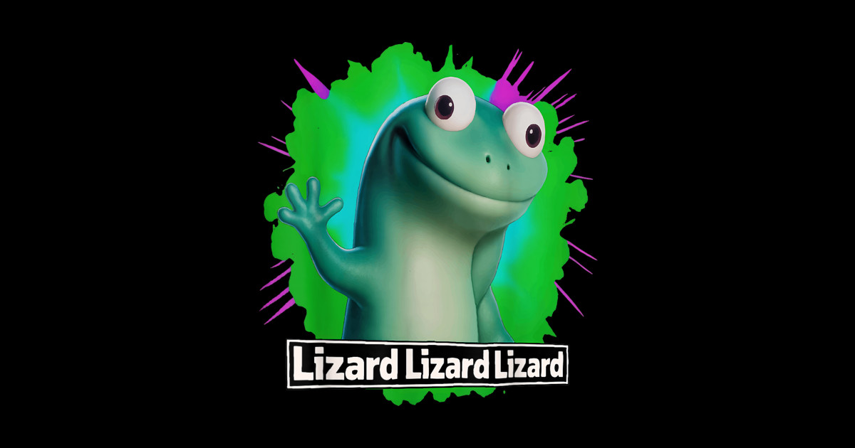 Lizard Lizard Lizard Meme - Lizard Lizard Lizard Meme - Sticker | TeePublic