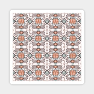 Scandinavian vintage flower pattern Magnet