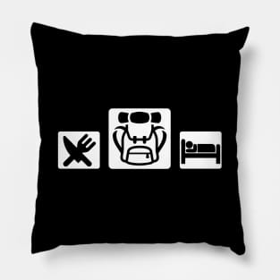 EAT SLEEP CAMP Pillow