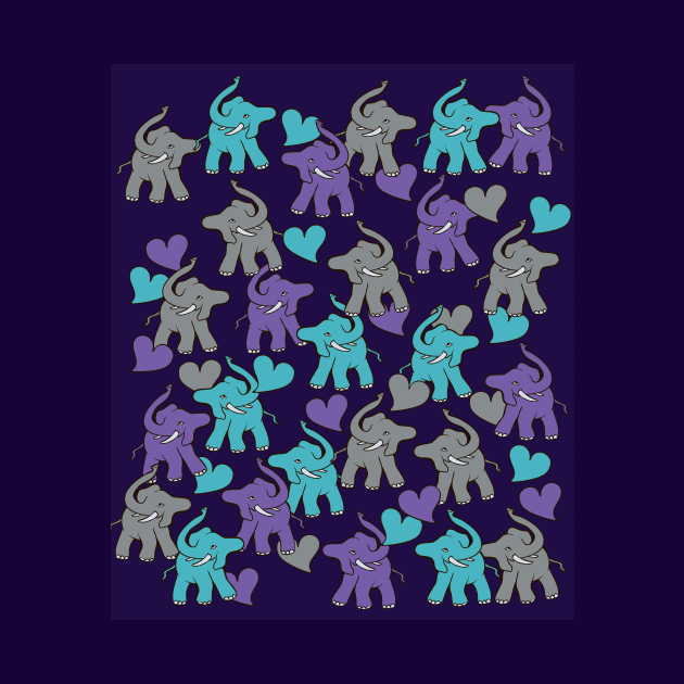 elephants by bubbsnugg