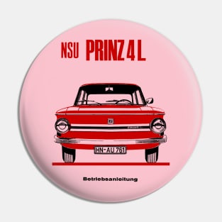 NSU PRINZ 4L - owners handbook Pin