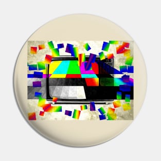 TV Color Bars Pin