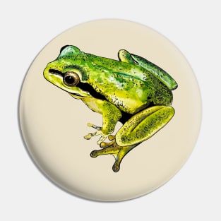 green frog Pin