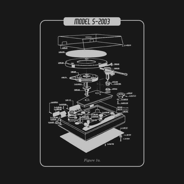 Turntable Exploded View by Sabatico Designs