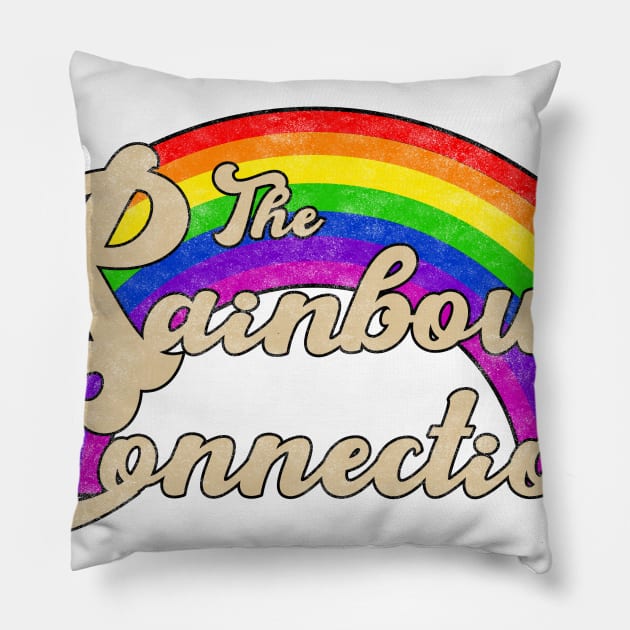 The Rainbow Connection Pillow by PrinceHans Designs