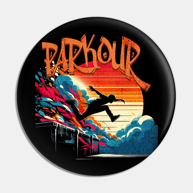 Parcour Urban Graffiti Design Pin by Miami Neon Designs