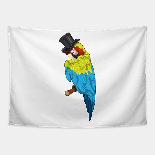 Parrot with Cylinder Tapestry by Markus Schnabel