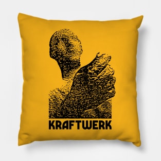 Kraftwerk Retro 80s Styled Tribute Fanart Design Pillow