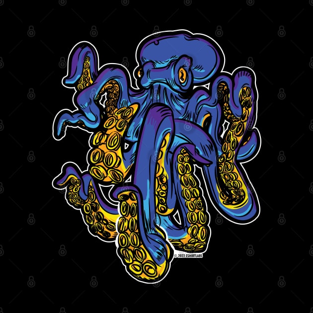 Giant Blue Octopus by eShirtLabs