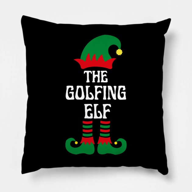 THE GOLFING ELF Pillow by ZhacoyDesignz