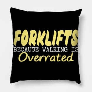 Forklift Certified Meme Pillow