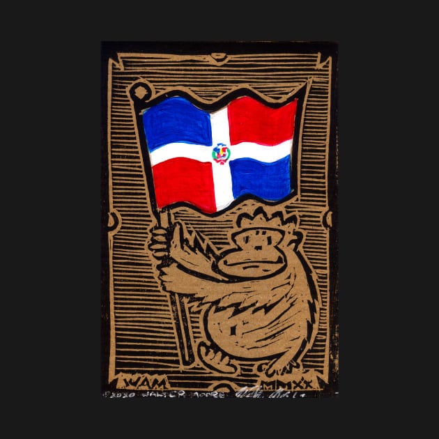 Dominican Republic Flag Ape by WalterMoore