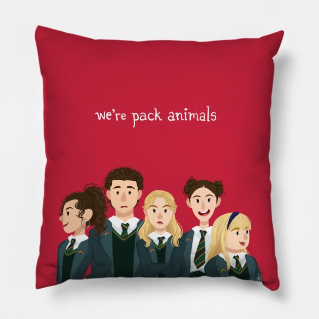 Derry Girls - Pack Animals Pillow by artsy_alice