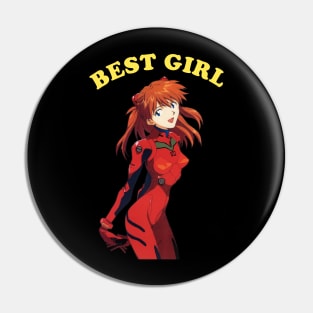 Best Girl Asuka Langley Aesthetic Meme Pin