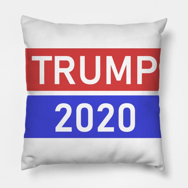 TRUMP 2020 Support Logo Pillow by Zeeph