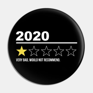 2020 Very Bad Would Not Recommend Pin