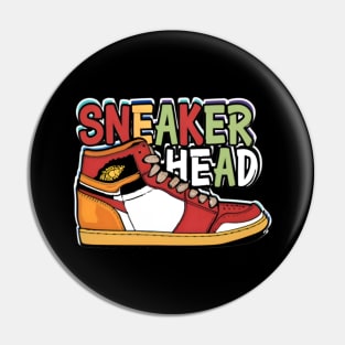 Sneaker Head Pin