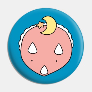 Star and Moon Triceratops Face Pin