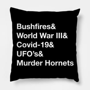 2020 Funny Events List Pillow