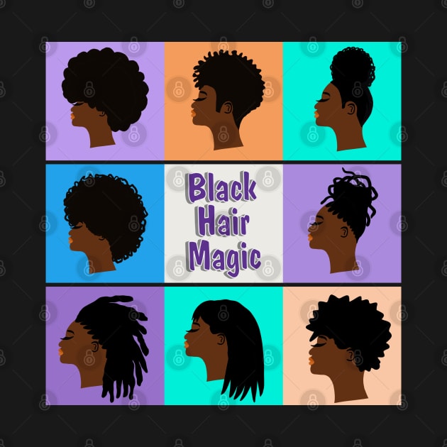 Black Hair Magic Afro Locs Hairstyles by blackartmattersshop