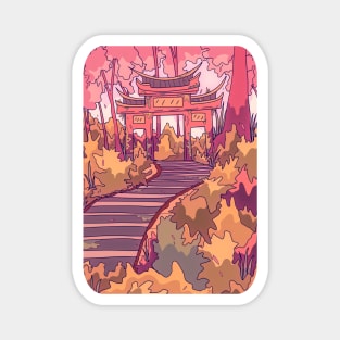 Forest summer path Magnet