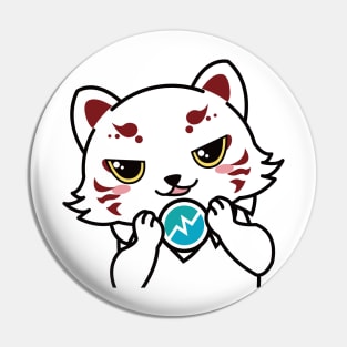 CoinJinja White Fox - Anime Style Character Pin