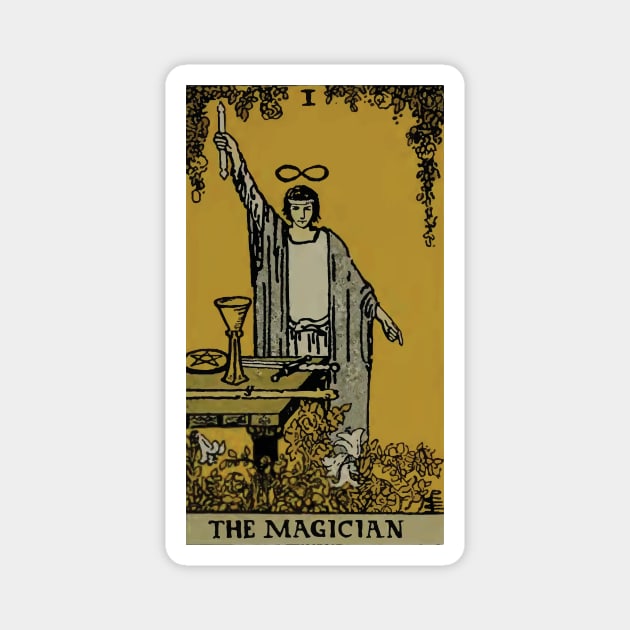 The Magician Tarot Card Magnet by VintageArtwork