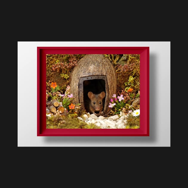 George the mouse in a log pile House by Simon-dell