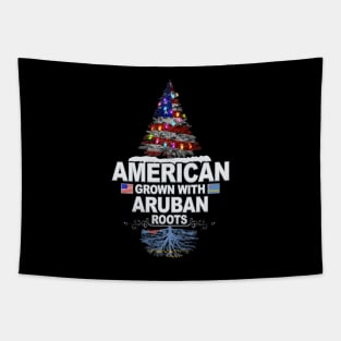 Christmas Tree  American Grown With Aruban Roots - Gift for Aruban From Aruba Tapestry