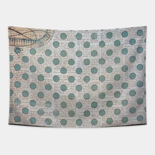 Polka dot design background Tapestry