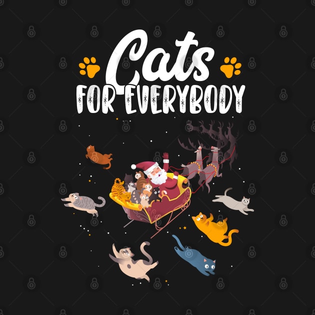 Cats for everybody funny Christmas by Messy Nessie