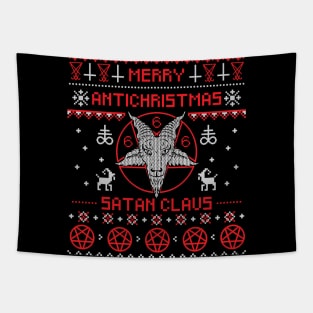 Merry Antichristmas Ugly Sweater Tapestry