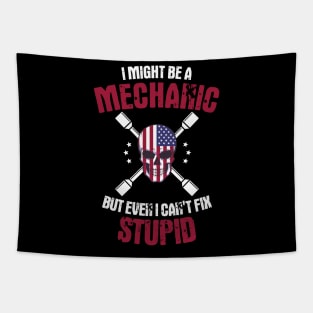 Patriotic Mechanic Diesel Mechanic Gift Idea Tapestry