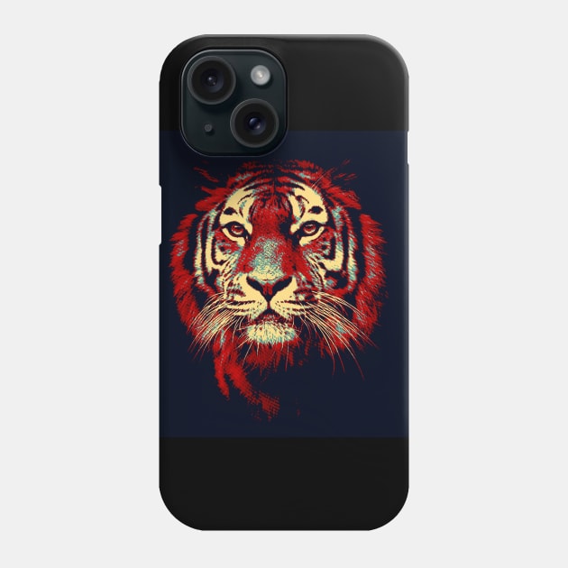 Tiger Head Pop art 2 Phone Case by Korvus78