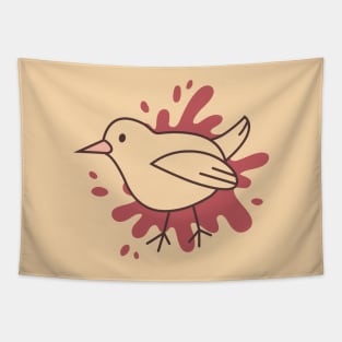 Little bird icon Tapestry