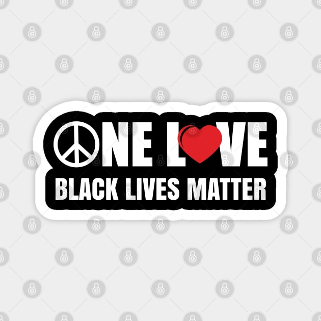 On Love, Black Lives Matter, Black History, Equality, Unity, Protest Magnet by UrbanLifeApparel