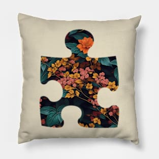 Japanese Garden Flowers Pillow