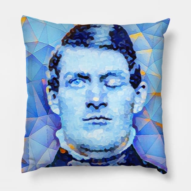 Phineas Gage Portrait | Phineas Gage Artwork | Phineas Gage Painting 14 Pillow by JustLit