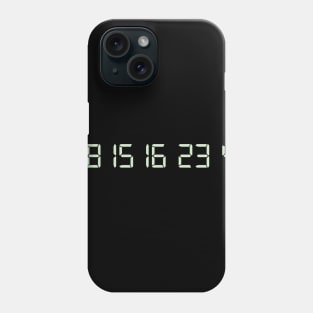 number lost code Phone Case