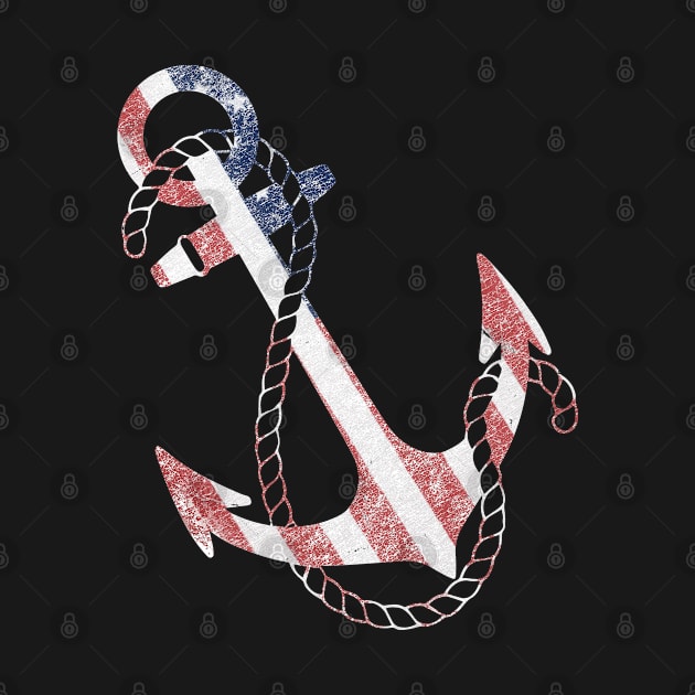 Vintage USA Flag Anchor by Flippin' Sweet Gear