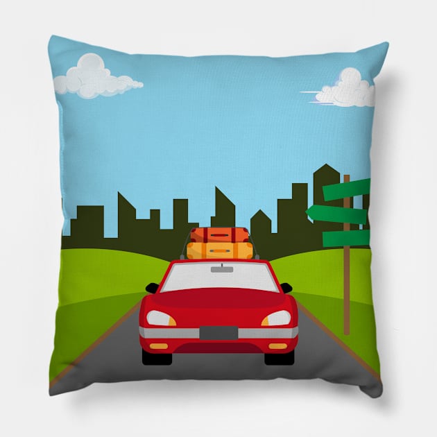 Holiday City Pillow by Hastag Pos