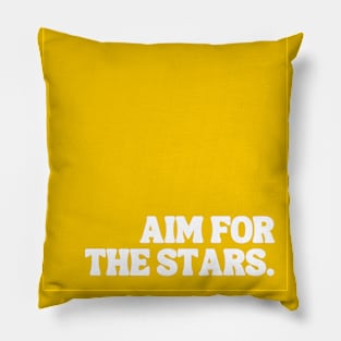 Yellow Aim For The Stars Pillow