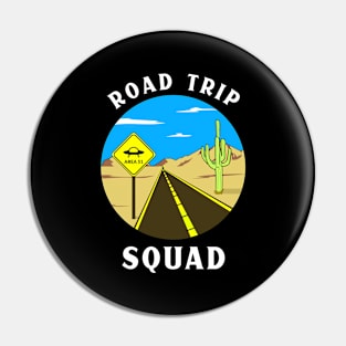 Road Trip Squad Summertime Vacation Getaway 2023 Alien Pin