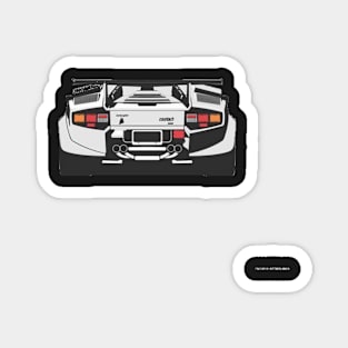 Lamborghini Countach Design Sticker Magnet